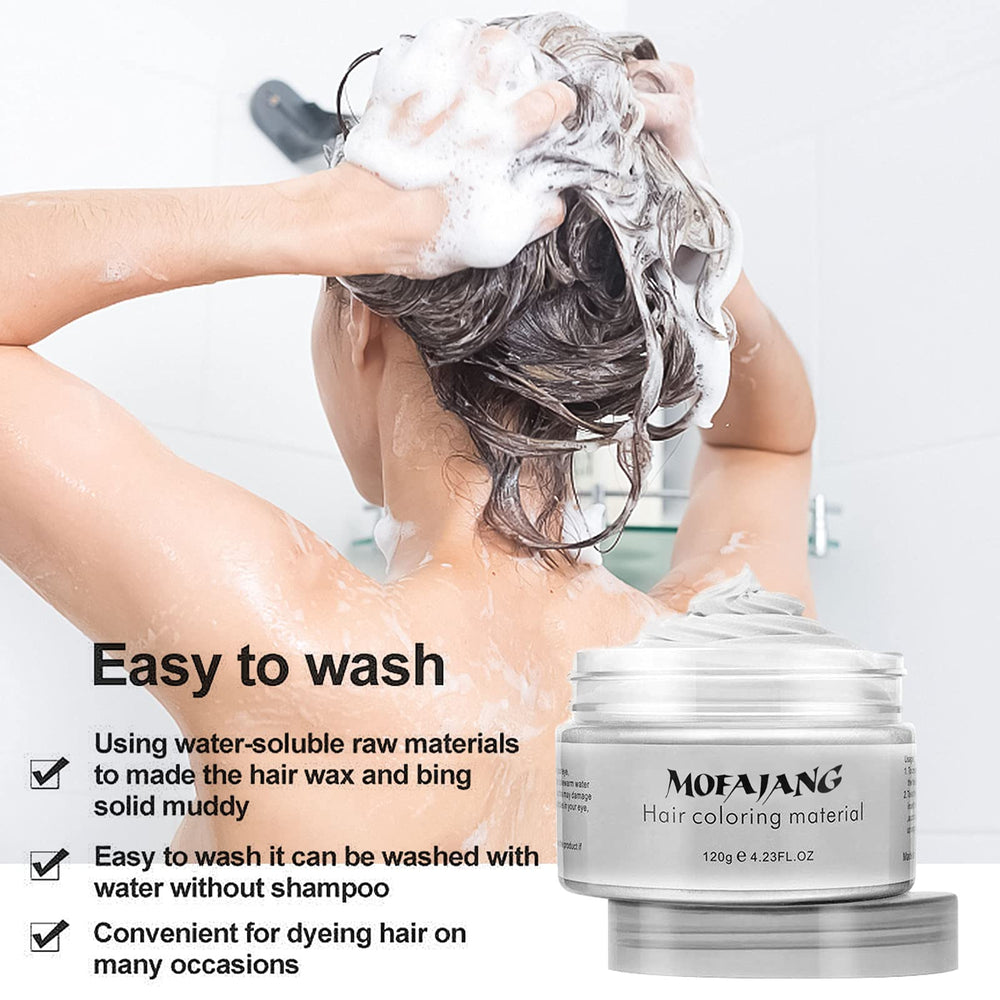 EFLY rinse demonstration showing product washes out with shampoo
