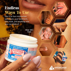 Egyptian Magic being applied on hand to soothe dry skin