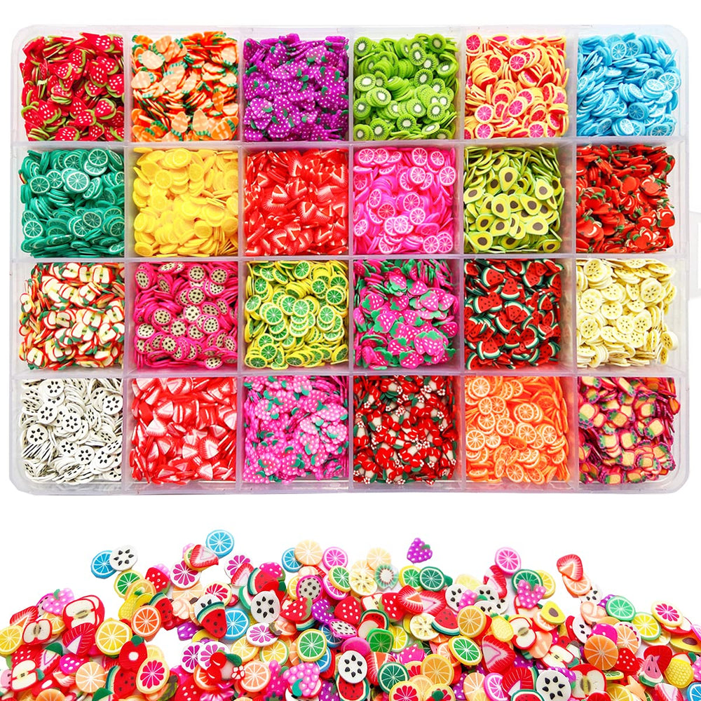 EHOPE clear 24-grid box showing 16800 fruit slices and organized storage benefit