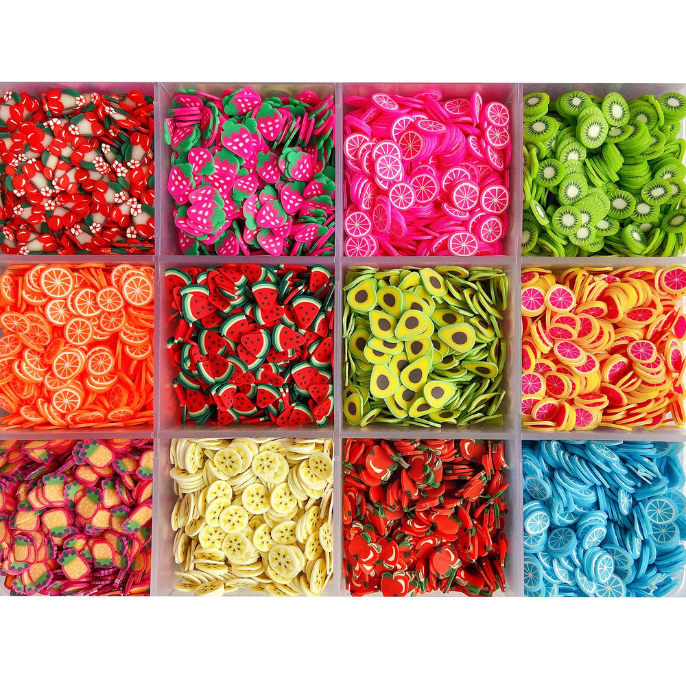 EHOPE fruit slices applied on acrylic nails demonstrating decorative enhancement