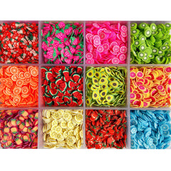 EHOPE fruit slices applied on acrylic nails demonstrating decorative enhancement