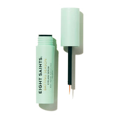 Eight Saints front bottle view showing compact serum for travel-ready lashes