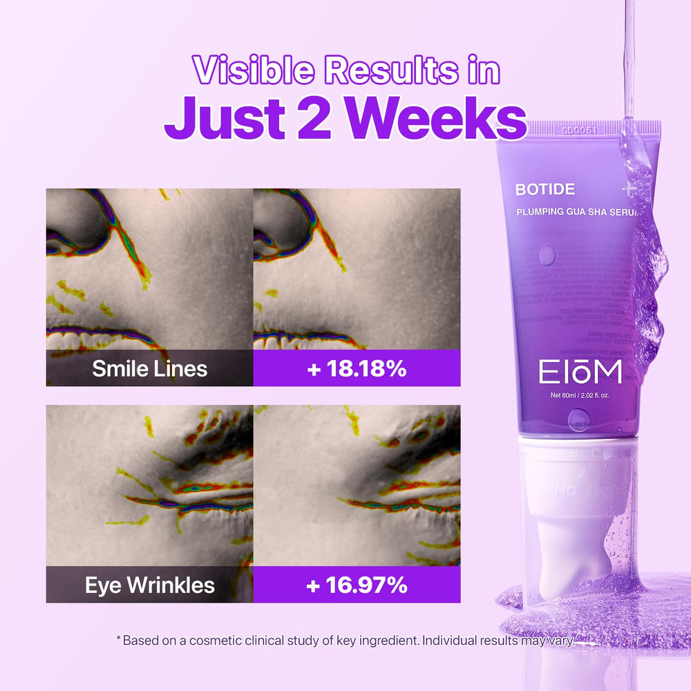 EIOM serum gliding along neck and jawline for firmer-looking contours