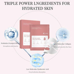 EJVIONPI silk cellulose mask close-up texture highlighting soft fabric for comfortable wear