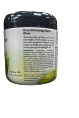 Elasta QP close-up of mango butter texture, shows creamy slip and moisturizing benefit