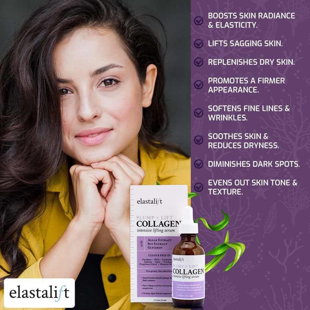 Elastalift with algae and soy extracts highlighting natural ingredient benefits