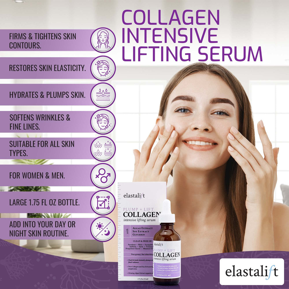 Elastalift label detail showing ingredient list and fragrance-free benefit