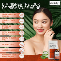 Elastalift bottle held in hand to show scale and generous 1.75 fl oz size