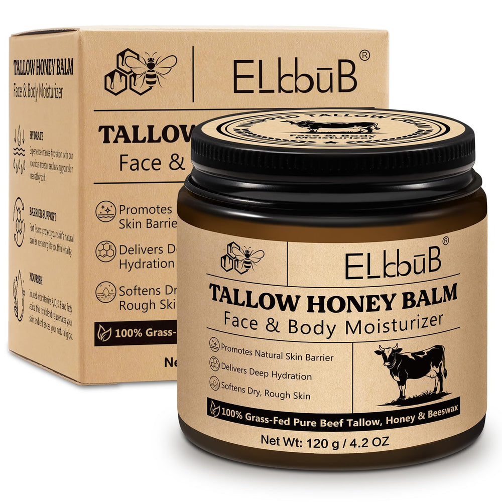 ELBBUB jar front view showing clean label and product benefit