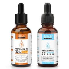 ELBBUB front packaging of serum set showing bottles and labels for easy identification and routine