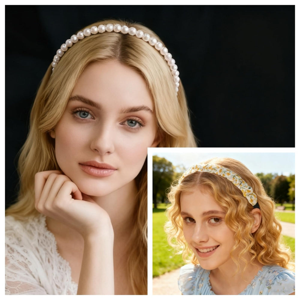 Eleilians hand holding headband to show size and adjustable fit