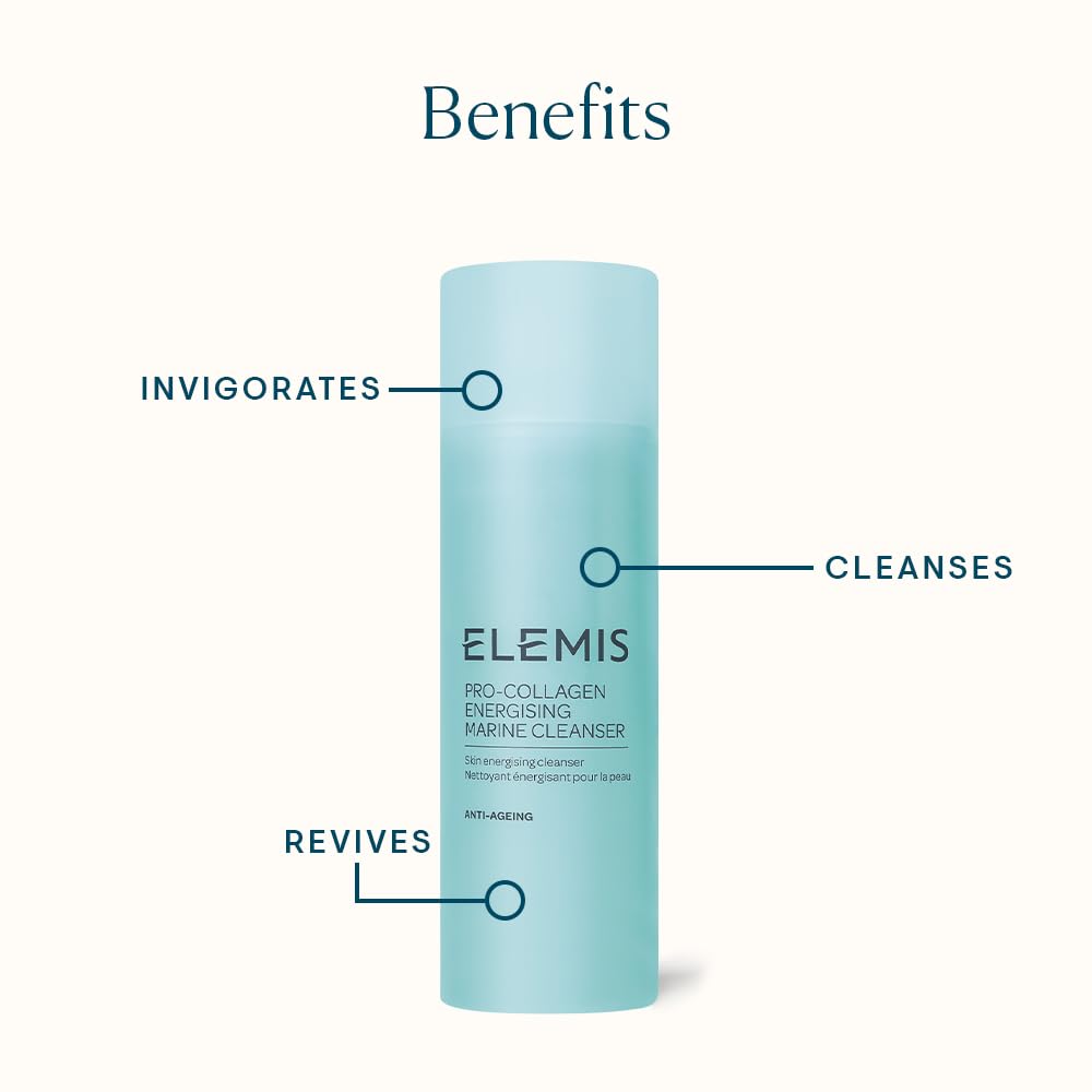 ELEMIS gel texture close-up highlighting smooth consistency and easy rinse-off