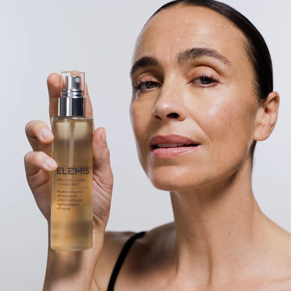 ELEMIS droplet on skin close-up showing lightweight absorption and comfort benefit