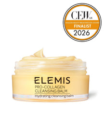 ELEMIS balm open close-up texture revealing creamy balm-to-oil transformation
