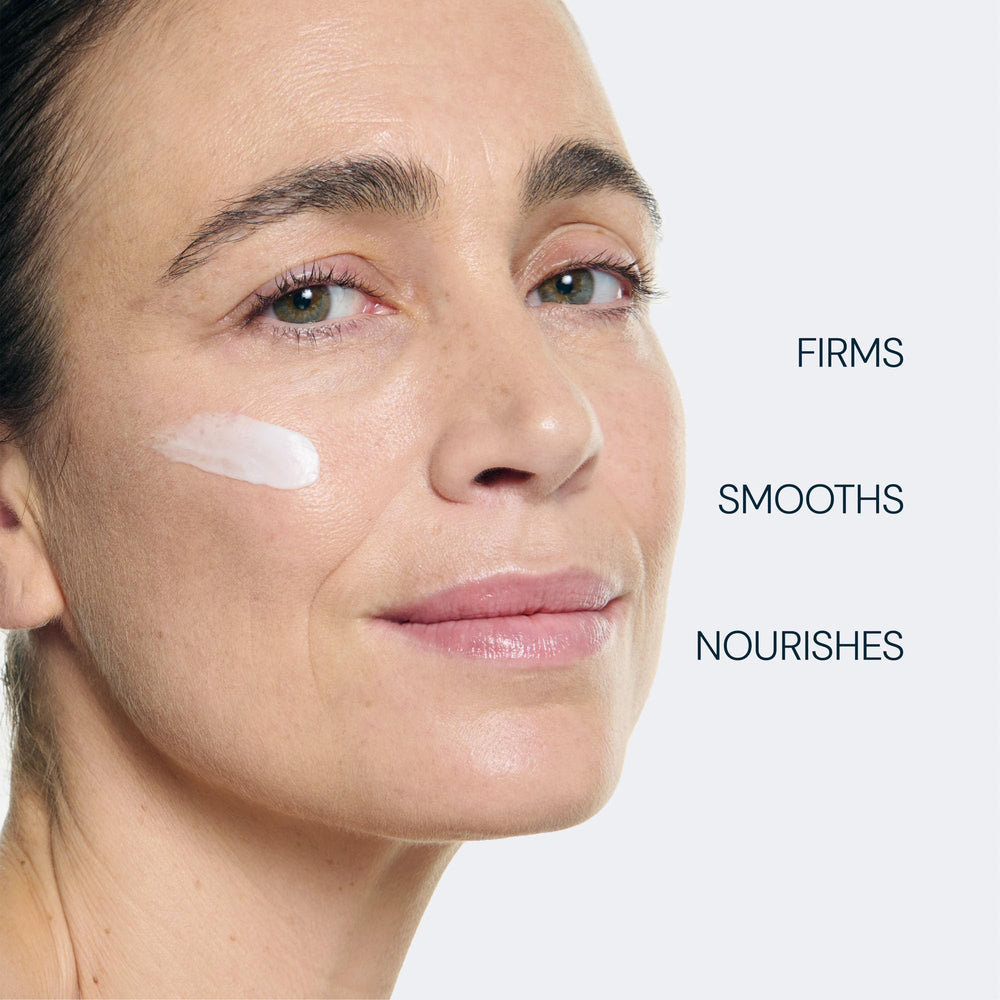 ELEMIS Pro-Collagen cream spread on hand demonstrating smooth application and hydration