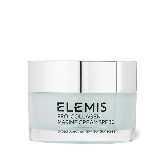 ELEMIS front packaging showing compact 30 ml jar and branding benefit travel-friendly
