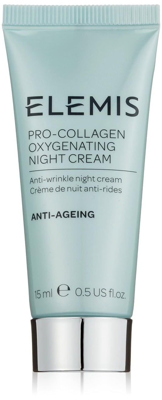 ELEMIS Pro-Collagen Night Cream jar front showing compact travel size and premium packaging benefit
