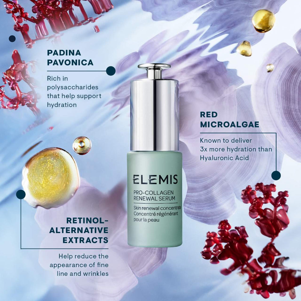ELEMIS ingredient label close-up highlighting targeted actives for skin clarity
