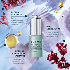 ELEMIS ingredient label close-up highlighting targeted actives for skin clarity
