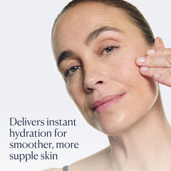 ELEMIS creamy-serum texture on skin demonstrating fast absorption benefit