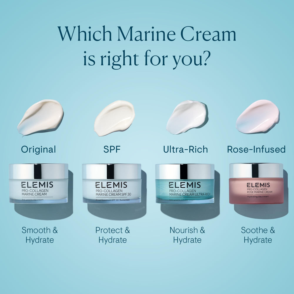 ELEMIS 50ml jar in hand showing compact travel-friendly size and practical scale