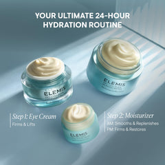 ELEMIS tube on bathroom vanity indicating daily use and refreshed look