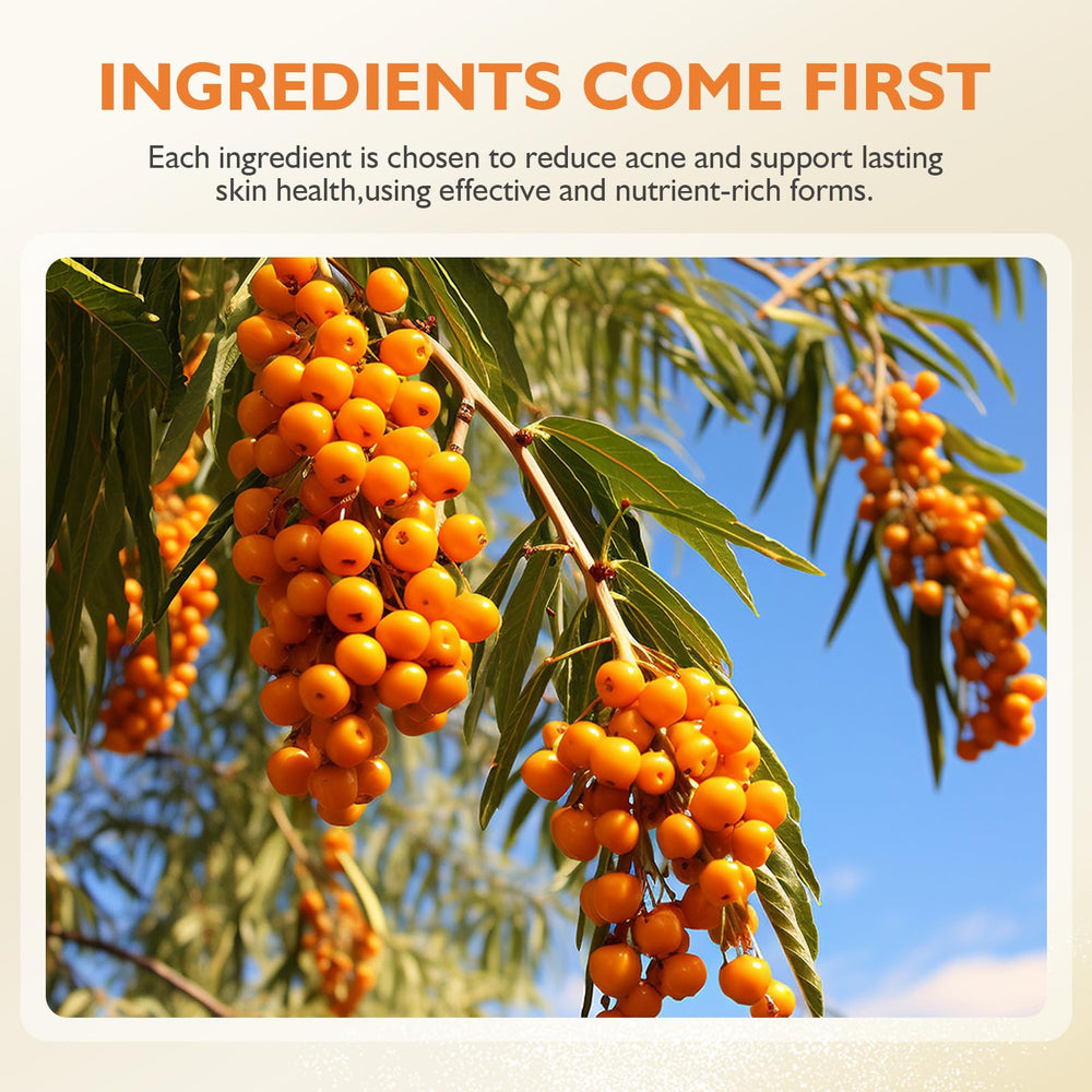 elesysy ingredients rosehip and sea buckthorn highlighting natural fading benefit