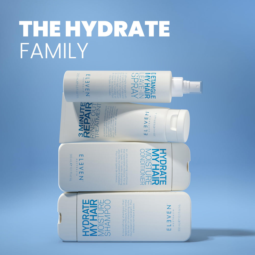 ELEVEN AUSTRALIA on bathroom shelf travel-size convenience and hydration