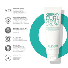 ELEVEN AUSTRALIA ingredients label close-up, reassures paraben-free vegan formulation