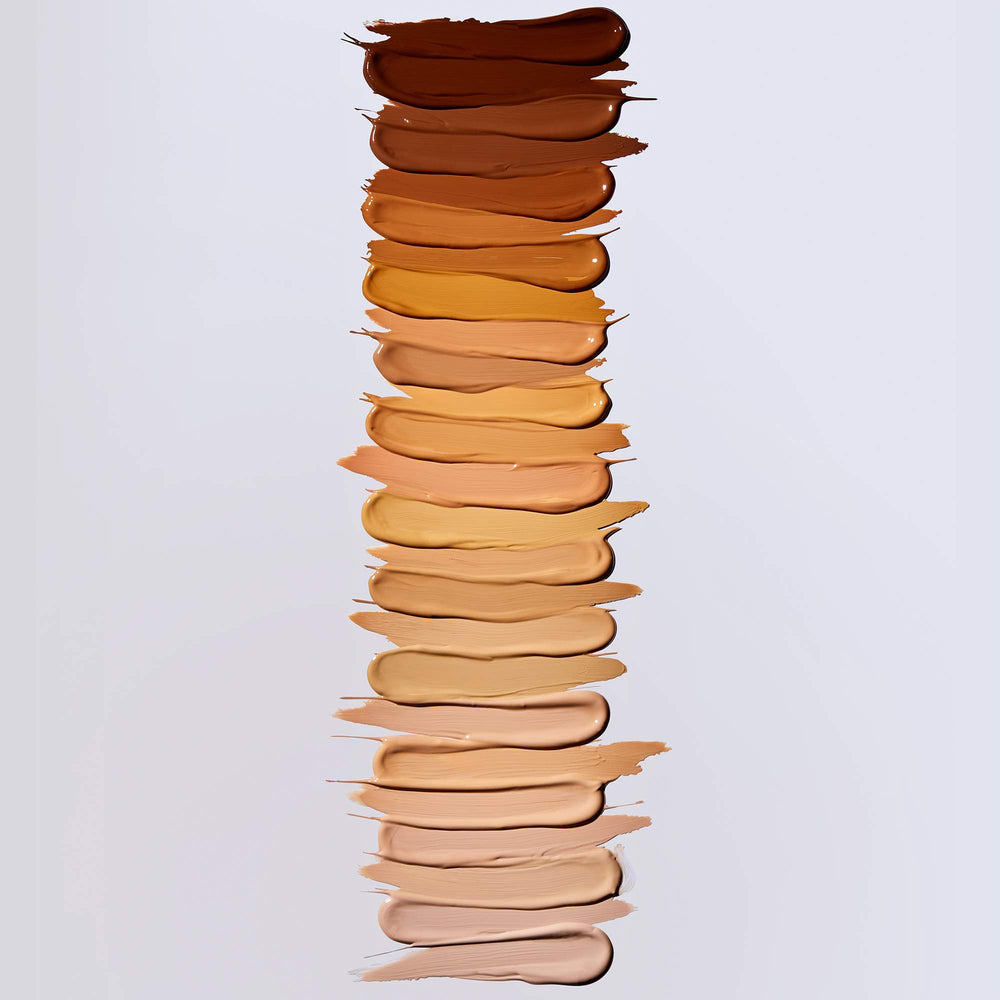 e.l.f. side-by-side before and after showing concealed blemishes and even skin tone