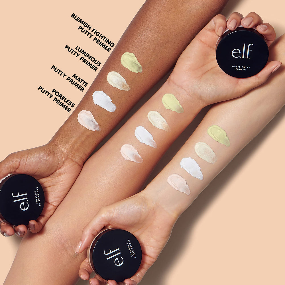 e.l.f. primer under foundation illustrating improved makeup grip and finish