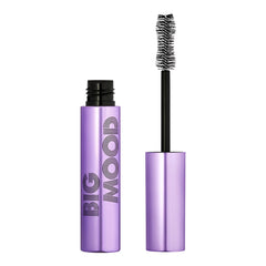 e.l.f. Big Mood Mascara tube front view showing deep brown shade and bold packaging