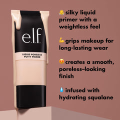 e.l.f. bottle with squalane visual emphasizing hydration without heaviness