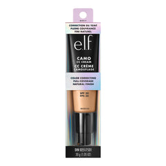 e.l.f. Camo CC Cream before and after showing coverage and skin-smoothing