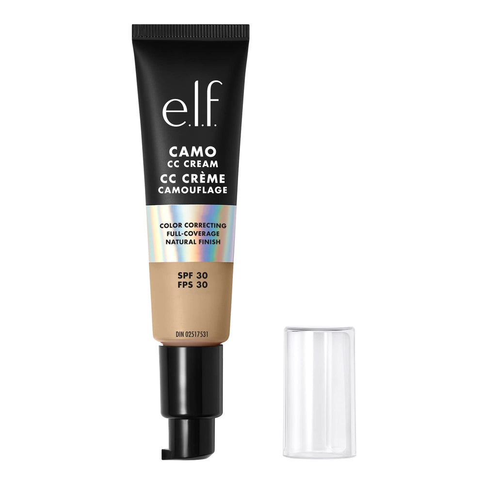 e.l.f. Camo CC Cream front packaging showing shade and SPF for confident coverage
