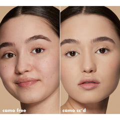 e.l.f. close-up texture swirl of Camo CC Cream highlighting smooth blendability