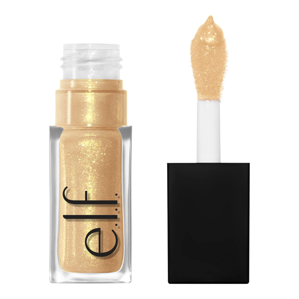 e.l.f. Citrine Gleam front packaging showing glossy tube and color benefit