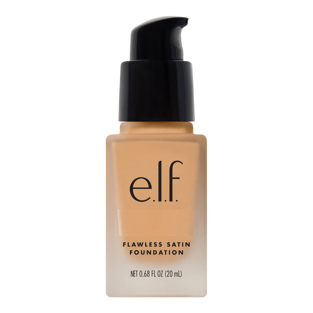 e.l.f. front packaging of Flawless Finish Foundation showing label and shade Nude for product clarity