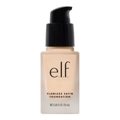 e.l.f. front bottle view showing shade Snow and compact travel size