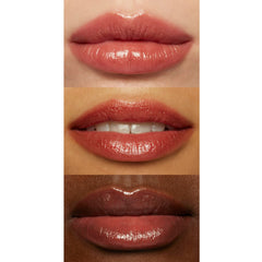 e.l.f. texture swatches of multiple shades showing buildable color and shine