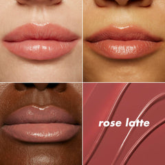 e.l.f. boxed packaging with shade label Rose Latte for easy shade identification benefit