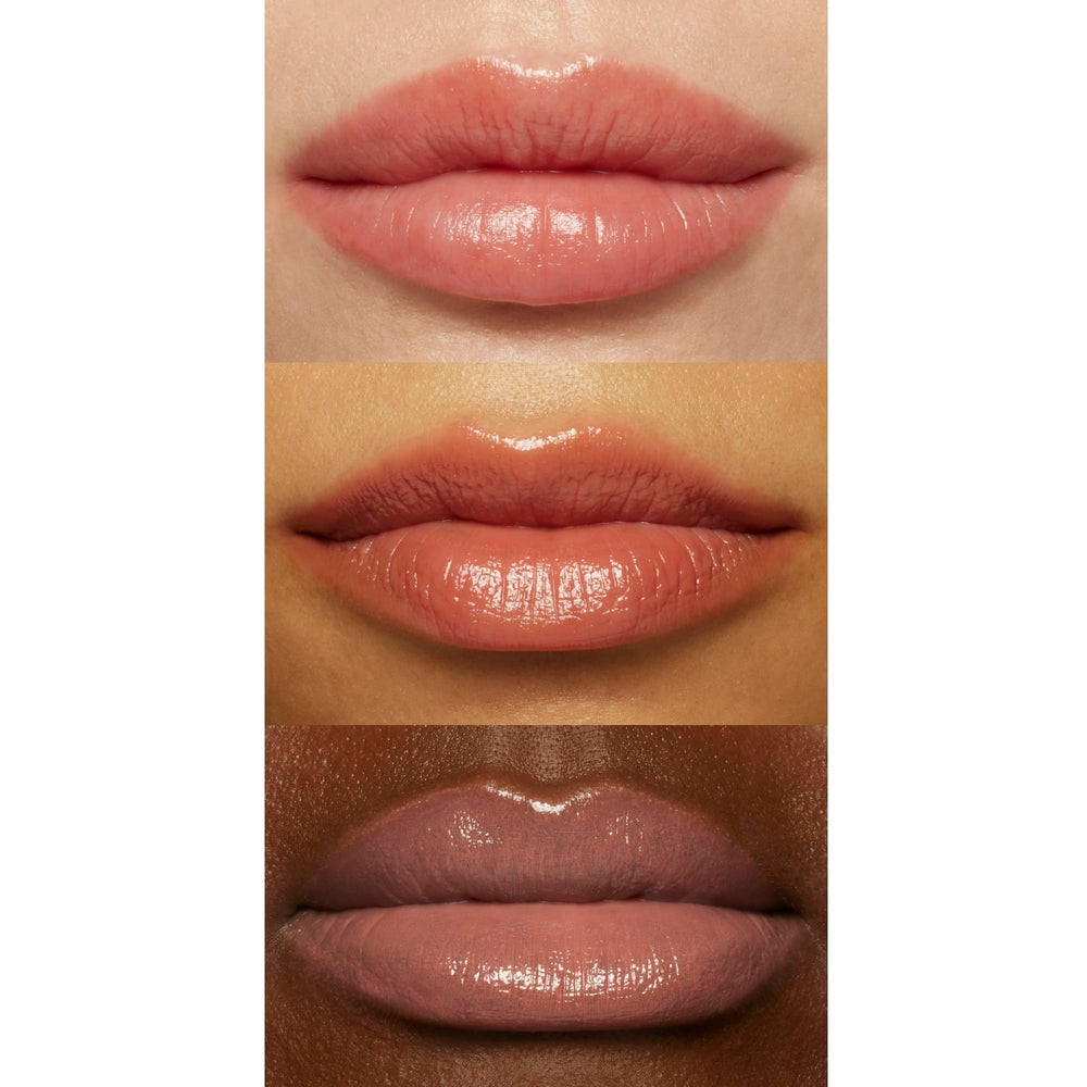 e.l.f. close-up texture of stick revealing smooth, glossy finish benefit