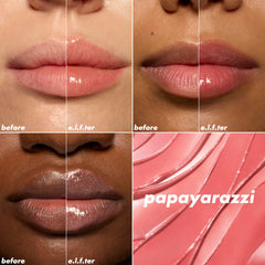 e.l.f. texture on lips showcasing high-shine finish and smooth hydration