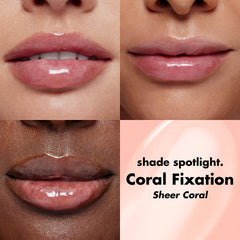 e.l.f. texture swipe demonstrating non-sticky, hydrating oil sheen