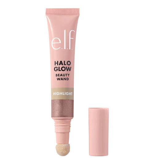 e.l.f. Halo Glow wand front packaging showing shade and compact design for travel