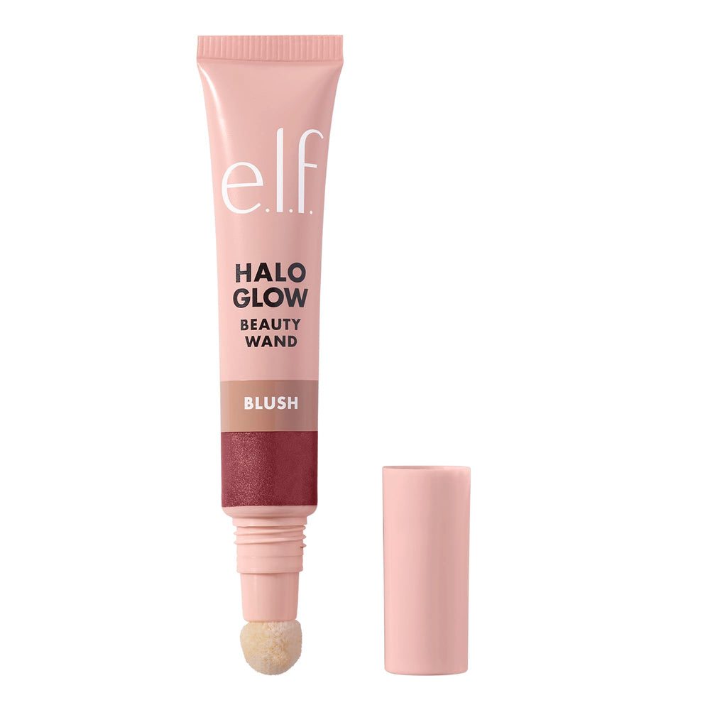 e.l.f. Halo Glow Blush front packaging showing compact wand for easy application
