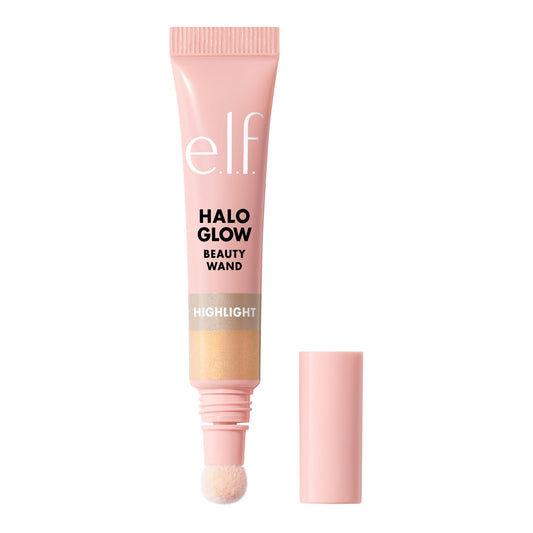 e.l.f. Halo Glow front packaging showing sleek wand and label, highlights convenience