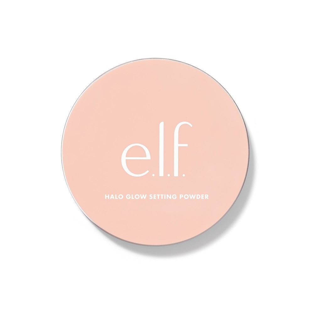 e.l.f. loose powder texture close-up showing silky particles for a blurred, lightweight finish