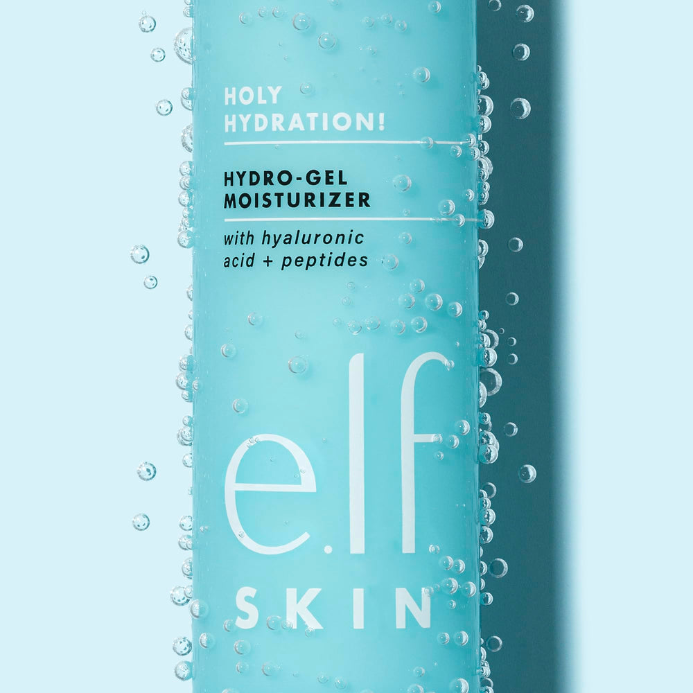 e.l.f. gel texture close-up demonstrating lightweight, quick-absorbing hydration benefit