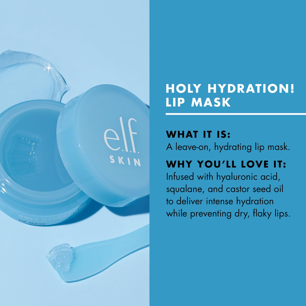 e.l.f. SKIN open jar top view revealing soft berry-colored balm for hydration